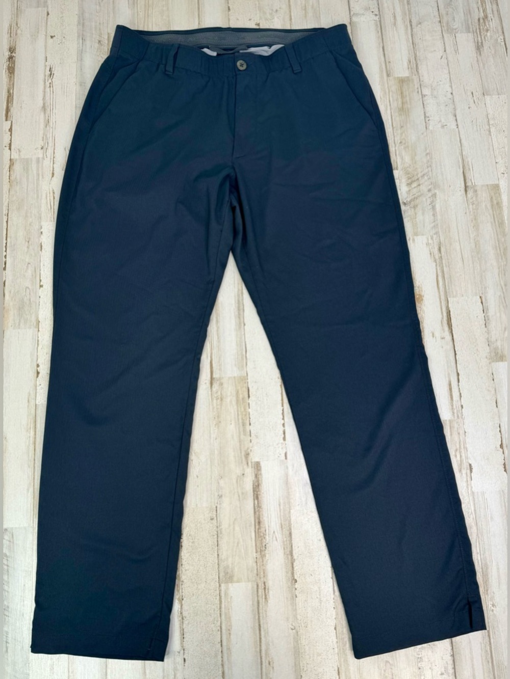 Under Armour Golf Pants Mens 36x32 Black Straight Stretch Nylon Polyester Golf - Picture 2 of 10